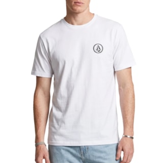 Camiseta Volcom Silk Circle Stone Branca