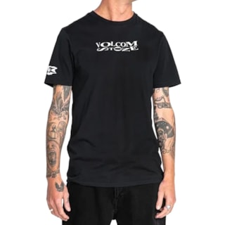 Camiseta Volcom Slim Vtv Preta