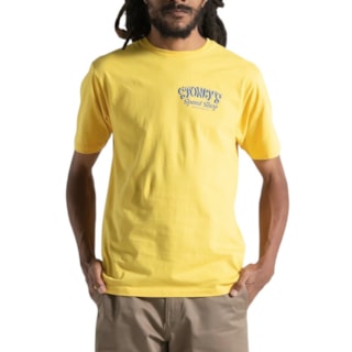 Camiseta Volcom Speed Shop Amarela