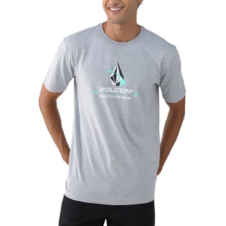 Camiseta Volcom VLTS010447 Cinza Mescla