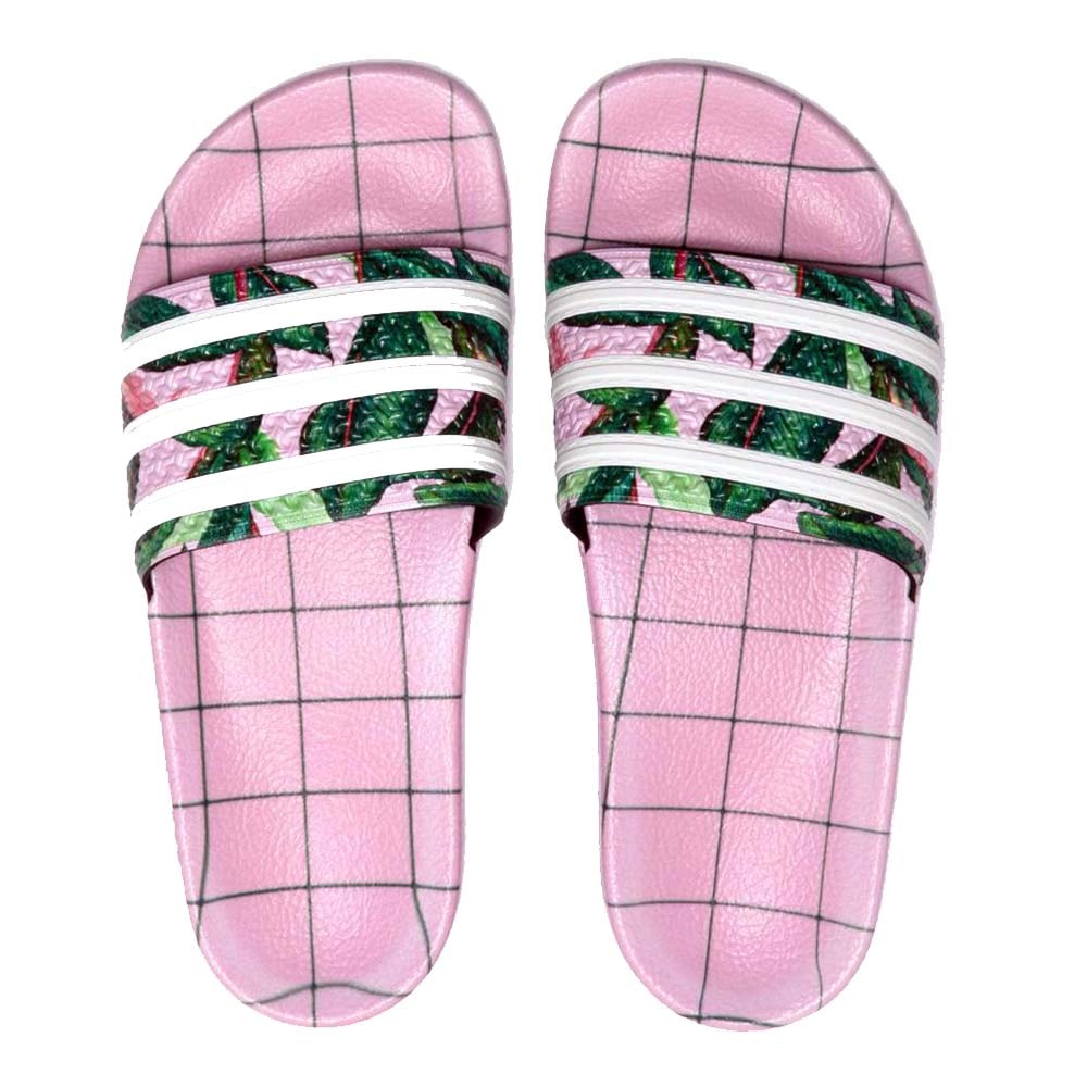 Chinelo Feminino Adidas Farm Adilette Rosa - Back Wash