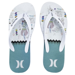 Chinelo Hurley High Tide Branco