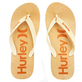 Chinelo Hurley Only e Only Bege e Laranja