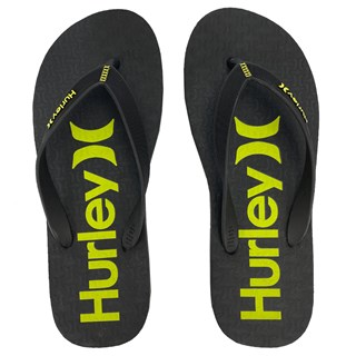 Chinelo Hurley Only e Only Preto e Verde