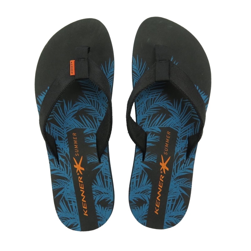 chinelo kenner azul e preto