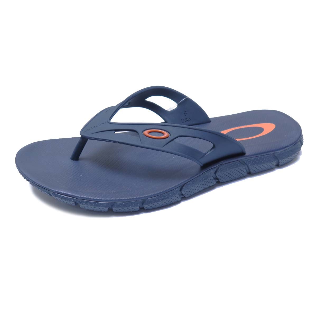 Chinelo oakley azul e laranja Clearance
