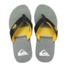 Chinelo Masculino Quiksilver Foundation Hline Cinza e Amarelo