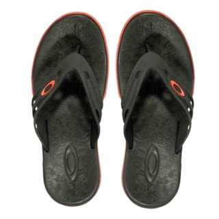 Chinelo Oakley Killer Point II Preto Laranja