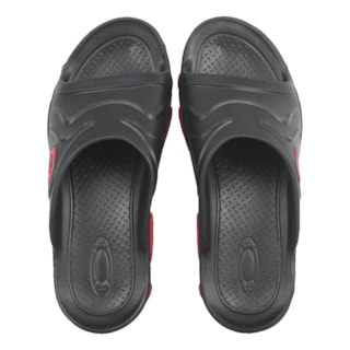 Chinelo Oakley Titan Slide Black Red
