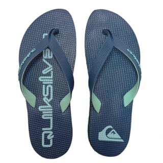Chinelo Quiksilver Layback Rubber Ocean Marinho
