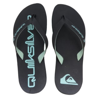 Chinelo Quiksilver Layback Rubber Ocean Preto