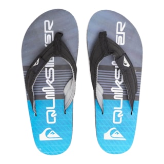 Chinelo Quiksilver Layback Stripe Azul