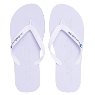 Chinelo Quiksilver Molokai Debossed Branco