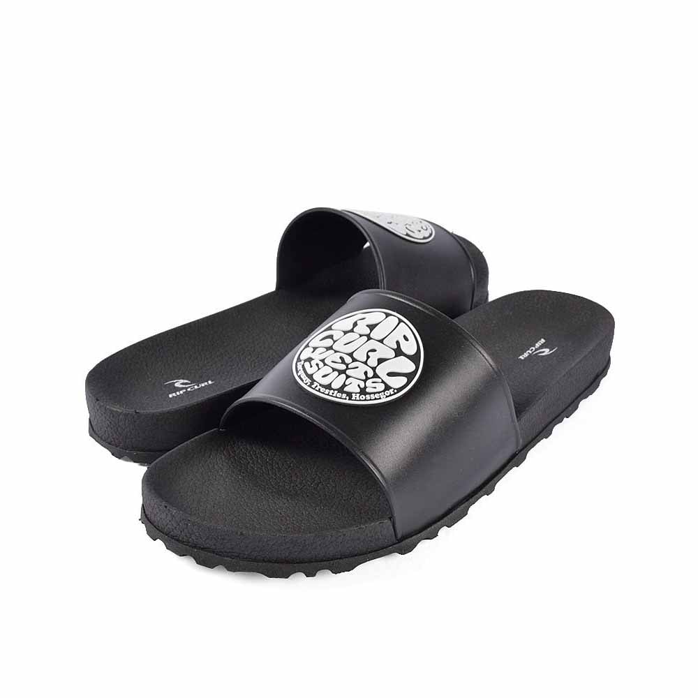 Chinelo Rip Curl Slide Round Logo II Preto - Back Wash