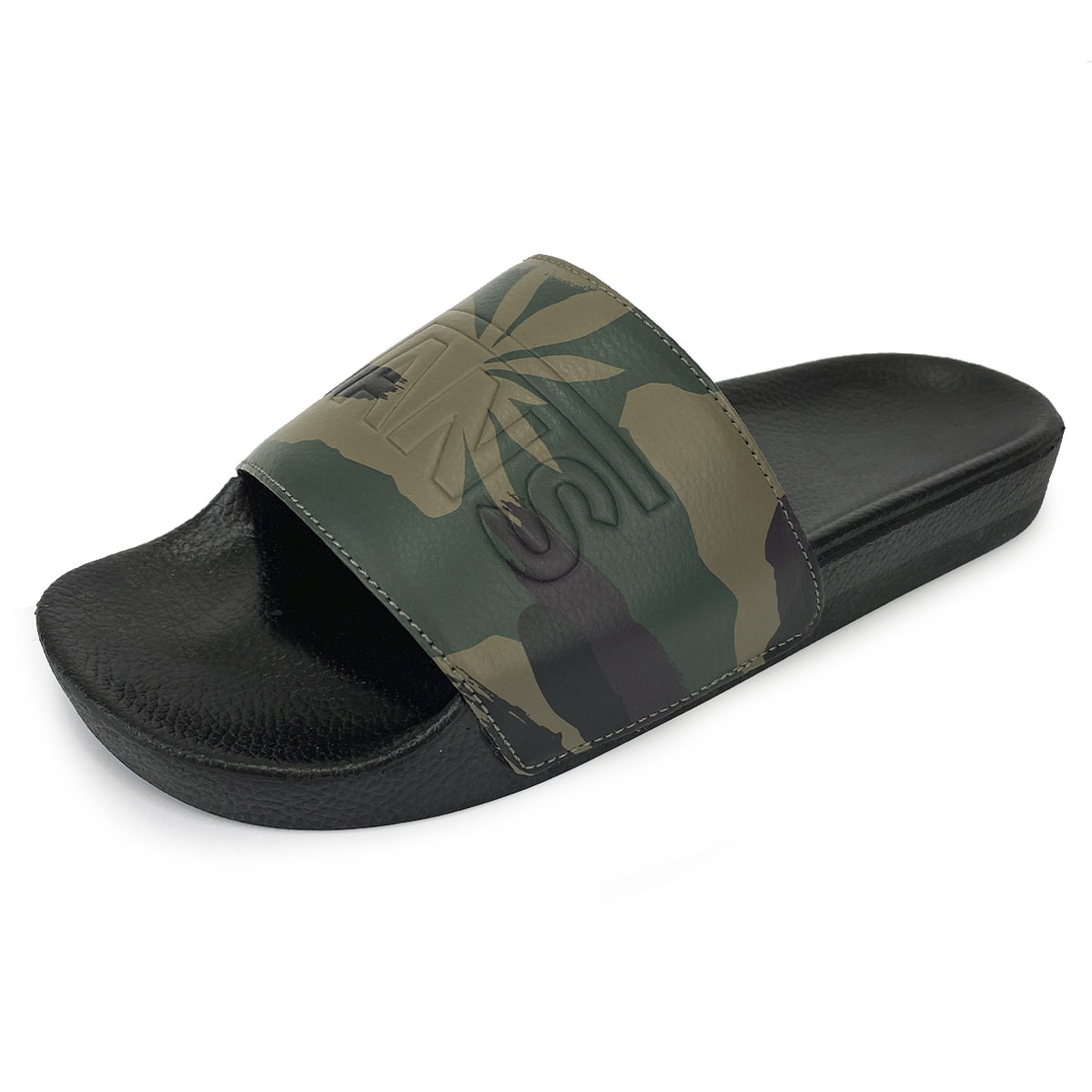 camo vans slides