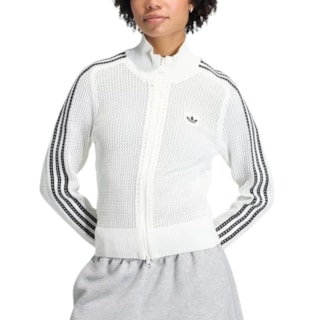 Jaqueta Adidas Crochê Firebird Track Top Off White