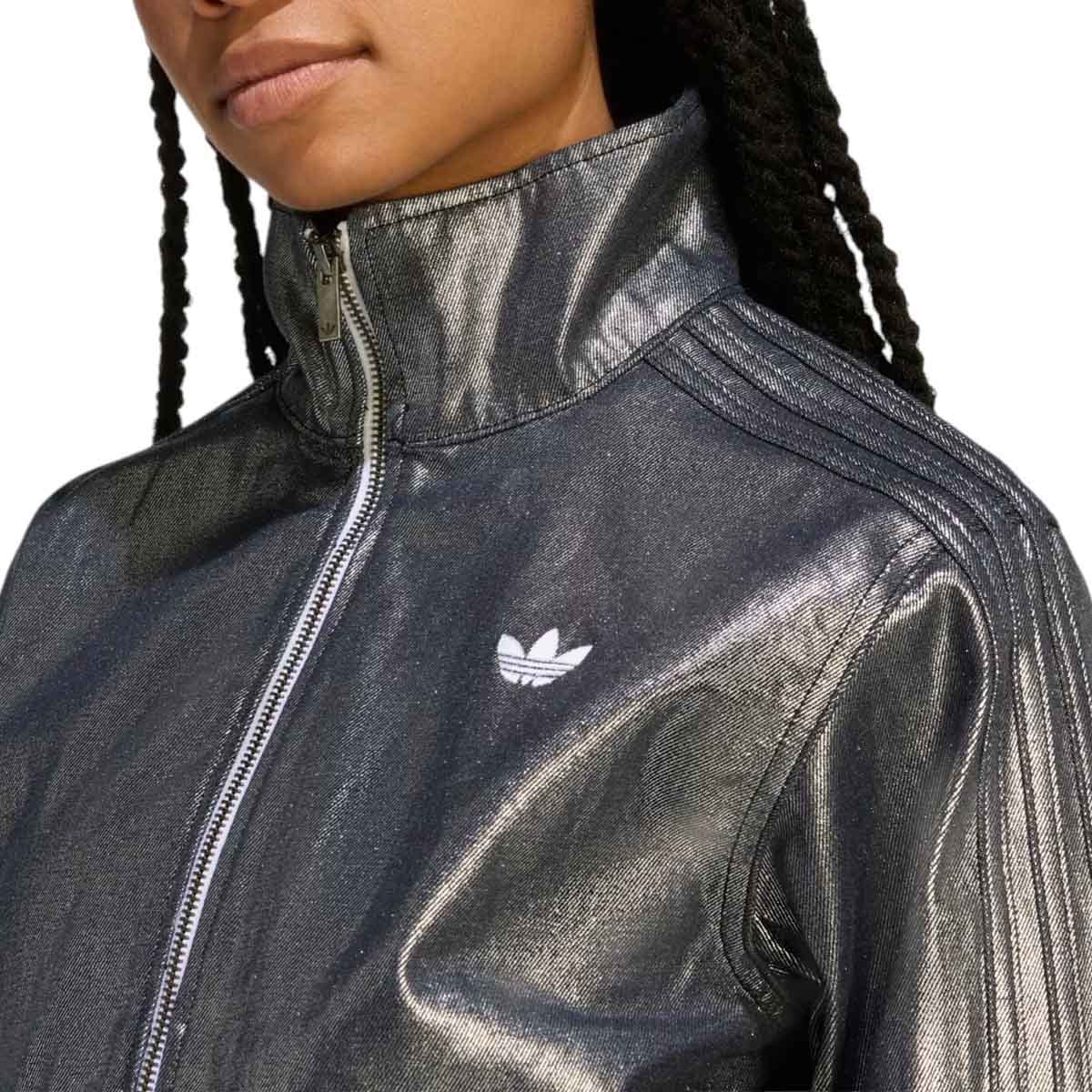 Jaqueta Adidas Jeans Firebird Silver Metalic os melhores preços