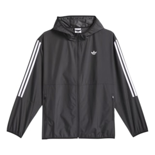 Jaqueta Corta Vento Adidas Skateboarding Black White