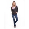 Jaqueta Corta Vento Billabong Feminina Dupla Face Preto Rosa