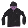Jaqueta Corta Vento Billabong Feminina Dupla Face Preto Rosa