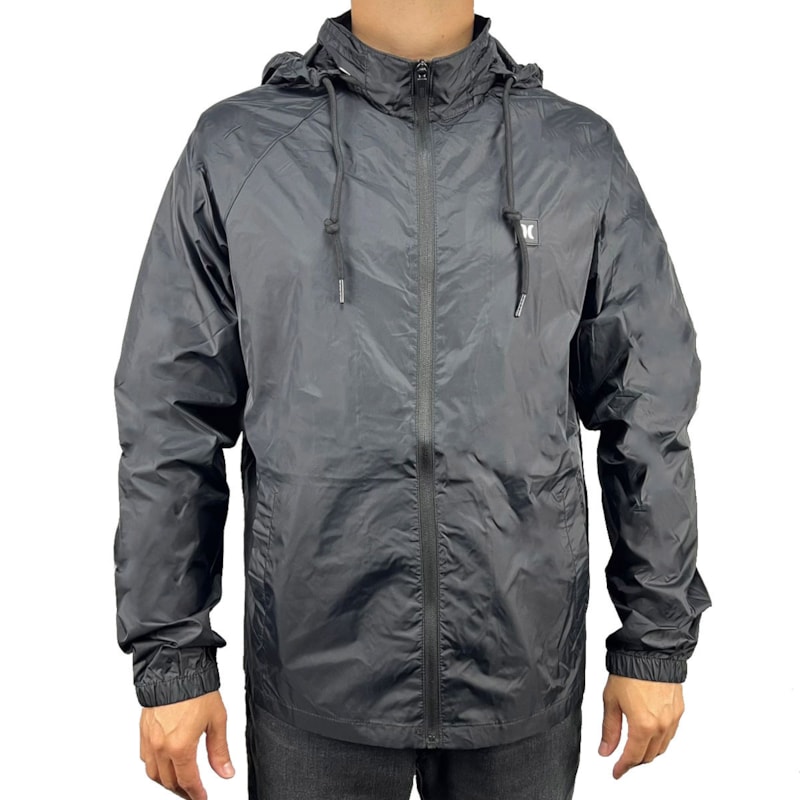 Hurley Moletom Corta Vento Preto Hurley Hurley Moletom Corta Vento