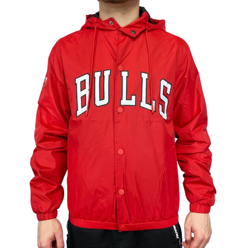 New Era Jaqueta Chicago Bulls Vermelha Jaqueta Corta Vento