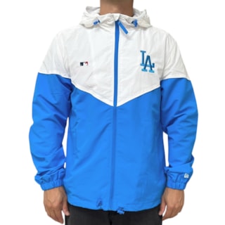 Jaqueta Corta Vento New Era Style MLB Azul Branco