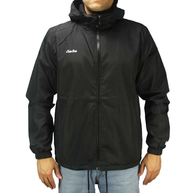Jaqueta Corta Vento New Era Windbreaker Basic Preta