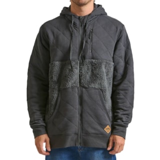 Jaqueta Especial Hurley Blanket Mix Fleece Chumbo