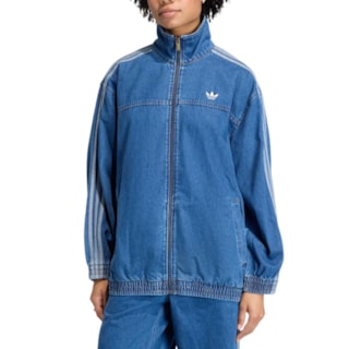 Jaqueta Jeans Adidas Firebird Adilenium Blue