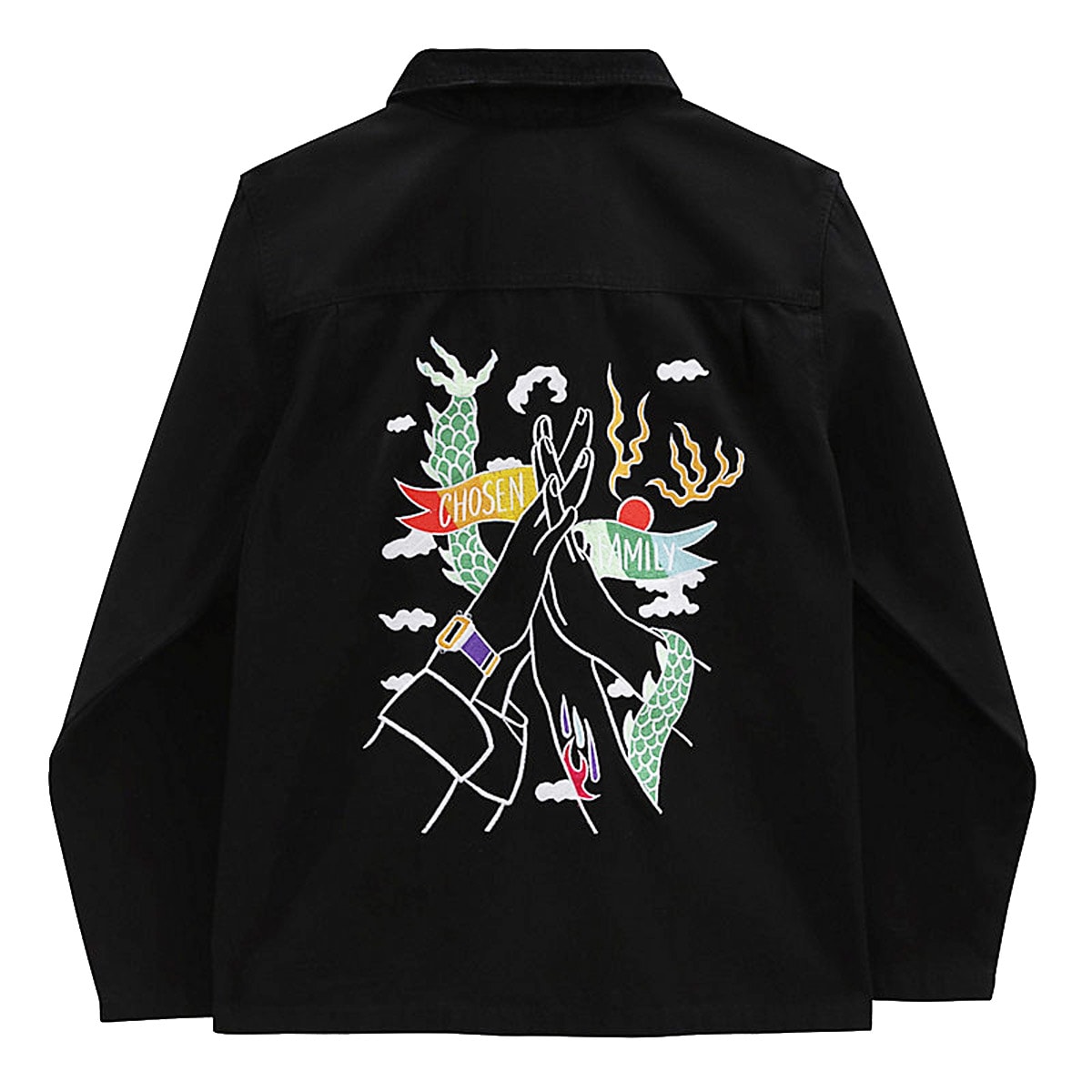 Jaqueta Vans Kaitlin Chan Drill Chore Coat Preta os melhores