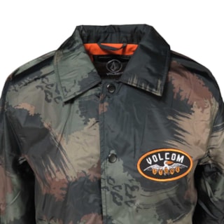 Jaqueta Volcom Brews Coach Camuflada Jaqueta Volcom Brews Coach Camuflada