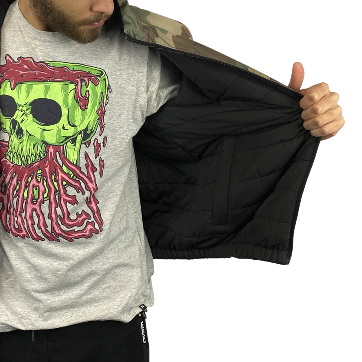 Jaqueta Volcom Dupla Face Doswalltz Preta os melhores preços