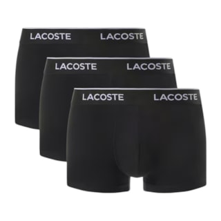 Kit Cuecas Lacoste Trunk Stretch Preto