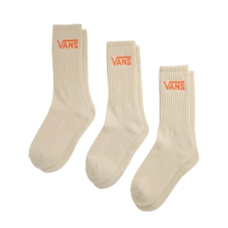 Kit Meia Vans Classic Crew Nude