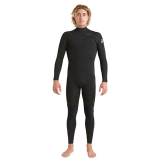 Long John Quiksilver Everyday Sessions 3/2 Chest Zip Preto
