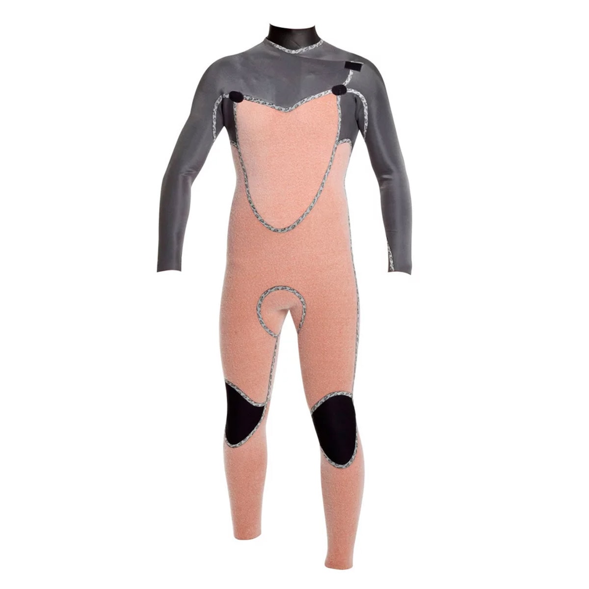 Long John Rip Curl FlashBomb 3.2mm ZipFree E-5 Preto Cinza - Back Wash
