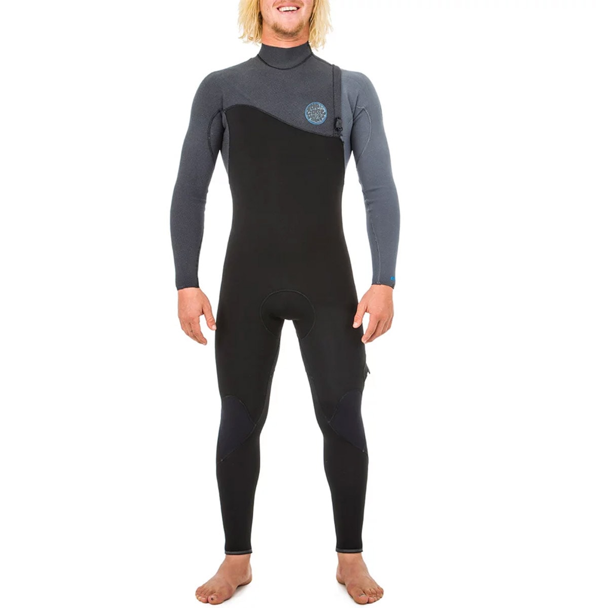 Long John Rip Curl FlashBomb 3.2mm ZipFree E-5 Preto Cinza - Back Wash