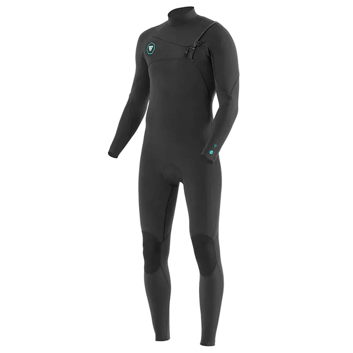 Long John Vissla 7 Seas 3/2 Full Chest Zip Black os melhores