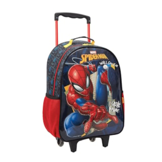 Mala com Rodas Escolar 16 Spider Man Black Basic