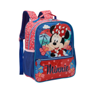 Mala Escolar 35cm Minnie Tropical