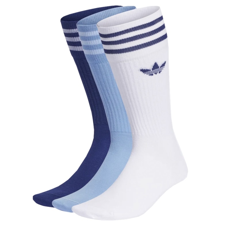 Meia Adidas Crew Cano Alto Azul os melhores preços | Clique e confira!