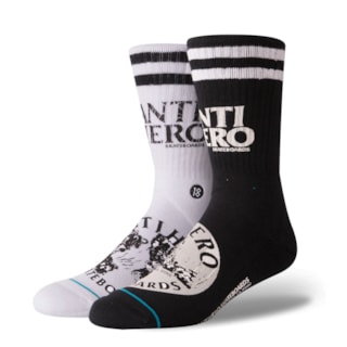 Meia Stance AntiHero Preta e Branca Meia Stance AntiHero Preta e Branca