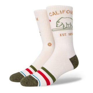 Meia Stance California Republic Off White