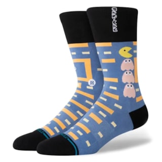 Meia Stance Collab PacMan Power Pellet Azul