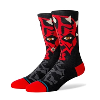 Meia Stance Collab Star Wars Maul Preta