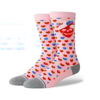 Meia Stance Hearted Rosa