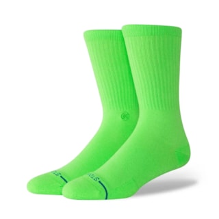 Meia Stance Icon Neon Green