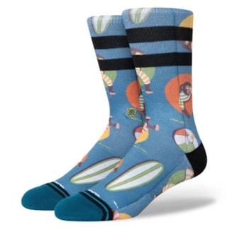 Meia Stance Monkey Chillin Azul