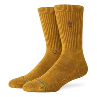 Meia Stance Nba Logoman Wash Gold